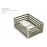 Aluminum Kitchen Basket Plain  4"  