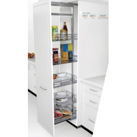 SS kitchen Basket Double pull out  17"