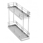 SS kitchen Basket Double pull out  17"