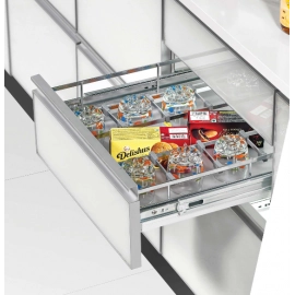 SS 304 Luxury square Glass Kitchen Basket  4"