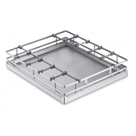 SS 304 Luxury square Glass Kitchen Basket  4"
